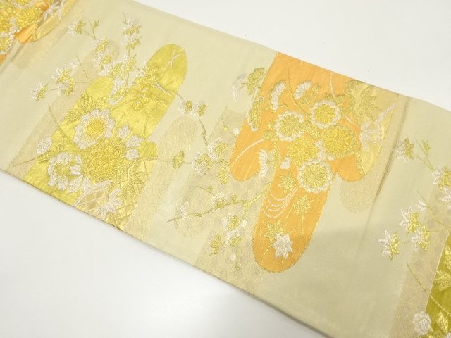 Japanese Kimono / Antique / Fukuro Obi Silk